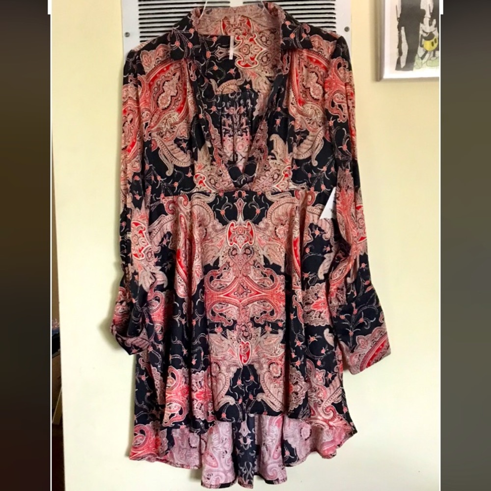 Free people high/low blouse